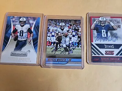 Marcus Mariota Signed Card Lot X3. Tennessee Titans • $30
