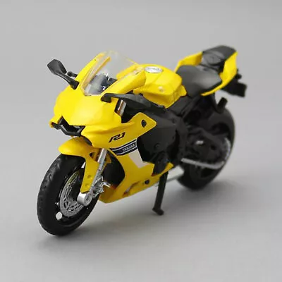 1/18 Yamaha YZF-R1 Motorcycle Model Diecast Motorbike Toy Kids Boys Gift Yellow • £15.42