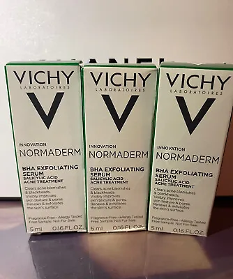 3*Vichy Normaderm BHA Exfoliating Serum .17 Oz Travel 15ml Total • $10.88