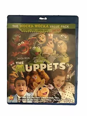 The Muppets (3-Disc Blu-ray+DVD+Digital+Soundtrack 2012) Wocka Wocka NEW SEALED • $2.99