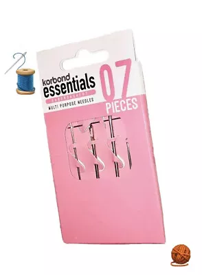 £3.49 • Buy Upholstery Needle Curved + Thick Material Needles Set Korbond Denim Sack Repair