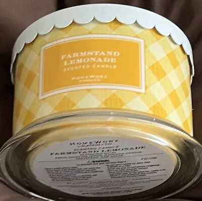 New Homeworx By Slatkin & Co Farmstand Lemonade Candle-18 Oz • $28.49