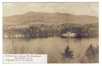 RPPC Contoocook Lake Mt Monadnock East Jaffrey New Hampshire NH Postcard Posted • $12.99