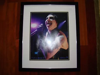 Marilyn Manson Photograph Matted And Framed In Glass - Final Mark Down. • $49