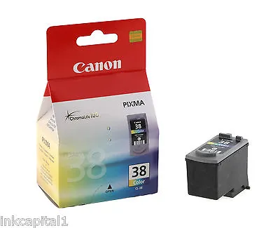 1 X Canon CL-38 CL38 Colour Original OEM PIXMA Inkjet Cartridge  207 Pages • £29.99