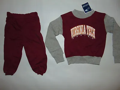 Virginia Tech Toddler Jersey/Pant Outfit 2T 3T 4T 12M 18M 24M Kids Football NEW • $11.24