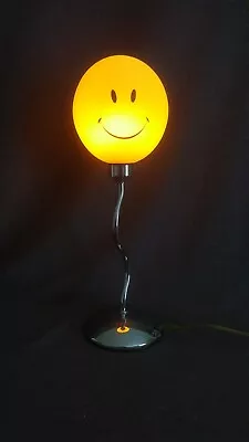 Vintage Smiley Face Lamp 60's/70's Metal Smiley Lamp *WORKS* • $69