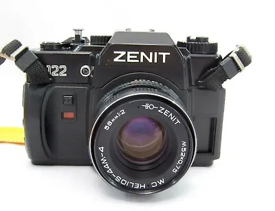 *FILM TESTED* ZENIT 122 RUSSIAN 35mm CAMERA & HELIOS 44M-4 58mm F2 LENS • £85.90