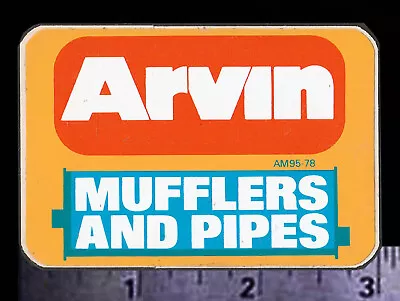 ARVIN Mufflers & Pipes - Original Vintage 1970's Racing Decal/Sticker • $6.50