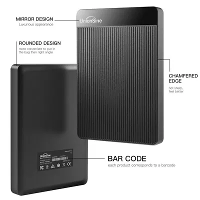 EXTERNAL HDD HARD DRIVE USB 3.0 PC MAC Xbox One PS4 500GB 750GB 1TB 1.5TB 2TB • £13.99
