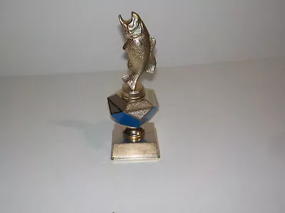 Vintage Metal Fishing Trophy Award Sport Bluegill Derby 1973 Child Bass • $14.99