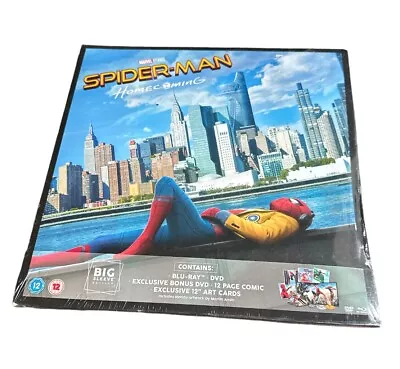 NEW Spider-Man Homecoming Blu-ray Big Sleeve Edition Includes Exclusive 12  Arts • £9.99