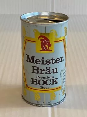 Meister Brau Bock Beer - 12 Oz Pull Tab - Fan Tab Beer Can - 1968 - EMPTY • $7.95