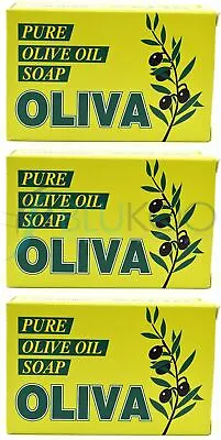 OLIVA Olive Oil Soap - 125g (Pack Of 3) • £8.90