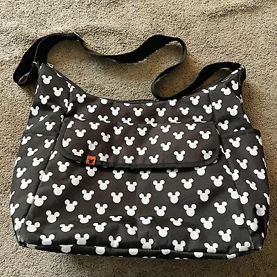 Disney Baby Mickey Mouse Black White Classic Carryall Diaper Bag • $19.99