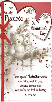 FIANCEE VALENTINE'S DAY CARD Valentines Quality Cute Design • £1.26