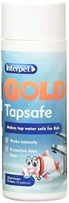 Interpet Gold Tapsafe For Goldfish Bowls Fish Tanks Aquariums Makes Tapwater Sa • £5.59