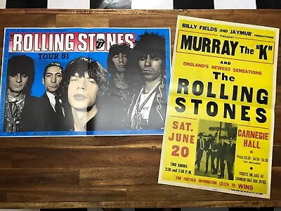 The Rolling Stones Concert Tour Posters X 2 Mick Jagger Keith Richards • $25