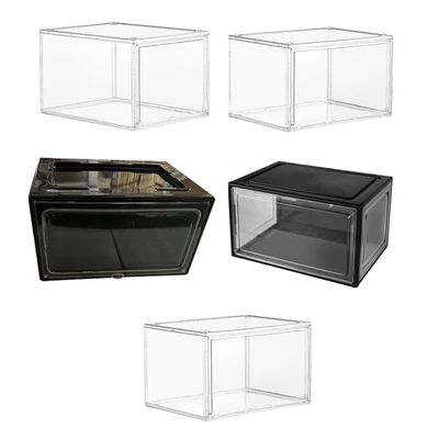 £33.04 • Buy Durable Shoe Organizer Stackable Dustproof Shoe Container Shoe Box Shoes Display