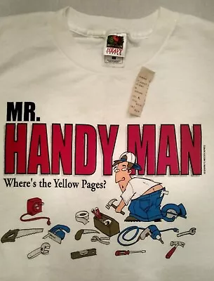 Vintage Mr. Handyman Size XL T-Shirt Where's The Yellow Pages? Jim Benton Norm • $22.95