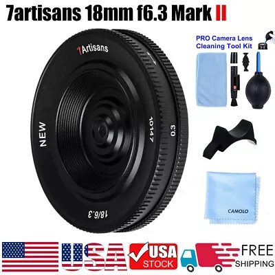 7artisans 18mm F6.3 Mark II MF Lens APS-C Lens For Sony Fujifilm  M43 Nikon • $45.56