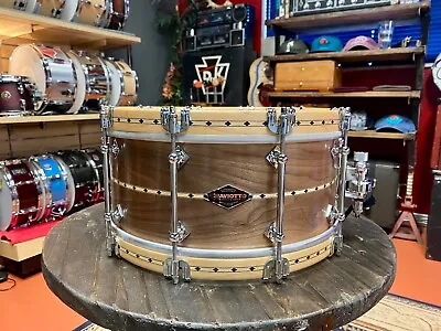 Craviotto Builders Choice 6.5x14 Walnut Solid Shell With Natural Hoops • $1599