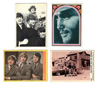 1964 To 1978 Non Sport 4 Cards Lot BEATLES MONKEES And ELVIS PRESLEY • $13.39
