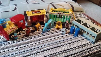 Vintage Fisher-Price Train Set And Animals • $1