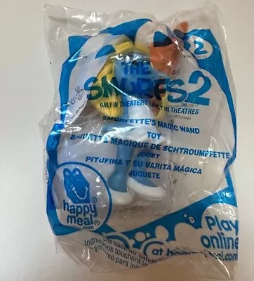 B9 McDonalds Happy Meal Toys Smurfs 2 Smurfette's Magic Wand #2 NEW Sealed • $4