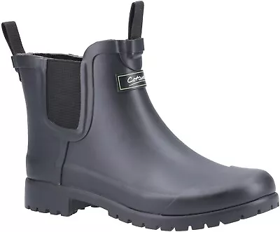 Cotswold Womens Wellies Blenheim Slip On Black UK Size • £48