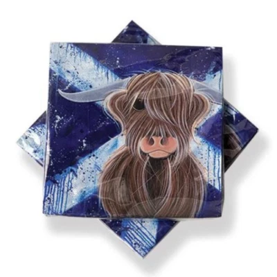 £5.99 • Buy Scottish Napkins- Highlander Highland Cow