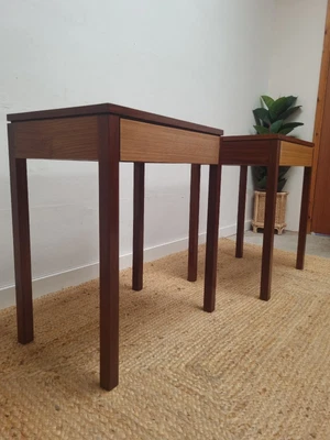£275 • Buy Mid Century Bedside Drawers Side Tables Pair Retro Vintage Army Navy DELIVERY
