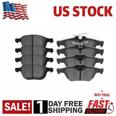 Front And Rear Ceramic Brake Pad Kit For Ford Focus Escape Mazda 3 5 Volvo S40 • $28