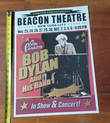 $17.63 • Buy Bob Dylan Concert Poster Beacon Theatre New York NY #5 Of 1600
