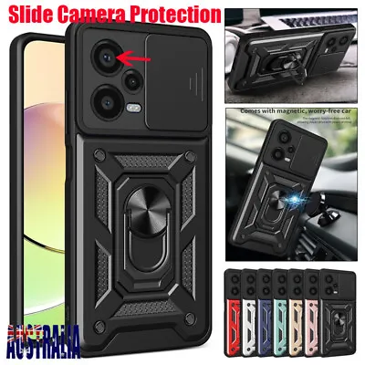Shockproof Ring Armor Case Cover For Xiaomi Redmi 9A 9C Note 8 9 10 11 12 Pro • $10.79