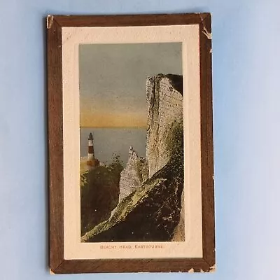 Eastbourne Postcard C1910 Beachy Head Embossed Faux Frame Novelty Sussex • £7.95