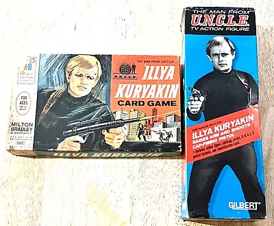 Illya Kuryakin 1965 Gilbert MAN FROM U.N.C.L.E 12  Figure In Box +BONUS MB GAME! • $139