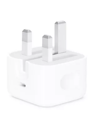 Genuine Apple USB-C 20W MHJF3B/A Wall Charger Plug A2344 Adapter For IPad IPhone • £17.99