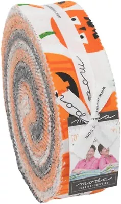 Me And My Sister Designs Too Cute To Spook Honey Bun 40 1.5-inch Strips Moda Fab • $19.99