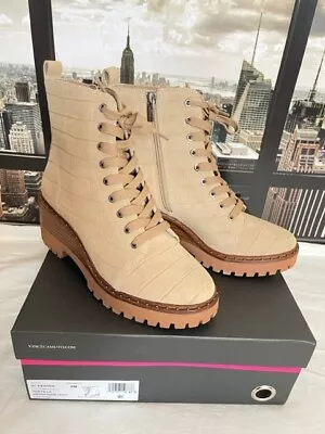 VINCE CAMUTO  Vc-Debsen  In Tortilla (khaki Suede) Sz US 8  *BRAND NEW WITH BOX* • $85