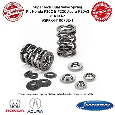 SuperTech Dual Valve Spring Kit For Honda F20C & F22C Acura K20A2 & K24A2 • $499.69