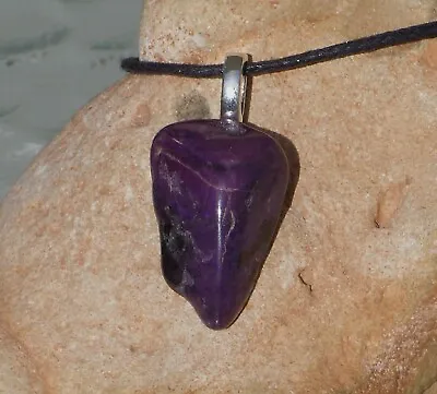 Polished Sugilite Free Form Crystal Pendant Necklace Love Stone Dream Work • $39