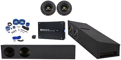 (2) Rockville 8  2000w Subwoofers+Amp+Wires For 2009-2020 Ford F150 Super Crew • $579.80