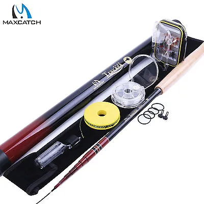 10'8 /11'1 /12'9  Telescoping Fly Rod Combo Tenkara Fishing Pole LineBoxFlies • $76