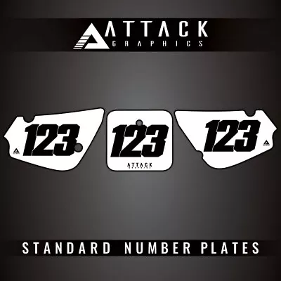 Attack Graphics Number Plate Backgrounds For Suzuki RM80 2000 • $40.30