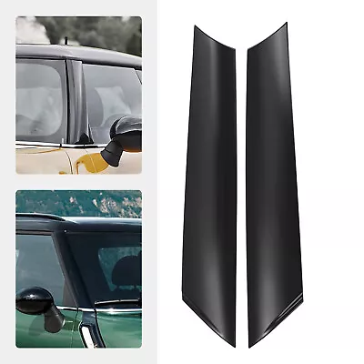 Front Right & Left A Pillar Windshield Post Molding Trim For Mini R55 R56 Black • $48