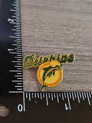 1984 MIAMI DOLPHINS ORIGINAL Enamel On Metal Pin Pinback MIAMI DOLPHINS E7 • $10