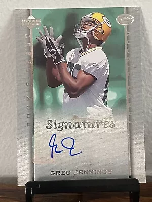 2006 Upper Deck Rookie Debut Greg Jennings Signatures Auto Green Bay Packers RC • $15