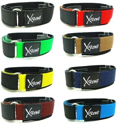 X-Treme 20mm Secure Hook & Loop Watch Band Strap Touch Fastener Gents Men's • £5.85