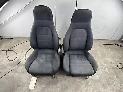 1990-1993 Mazda Miata Mx5 Oem Black Cloth Seats Left Right Set NA 90-93 *READ* • $275